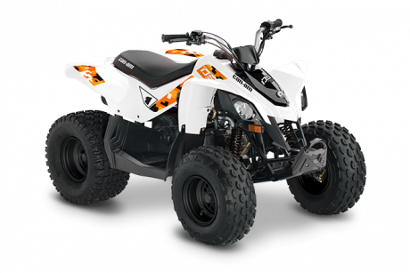 2022 Can-Am DS 70 White