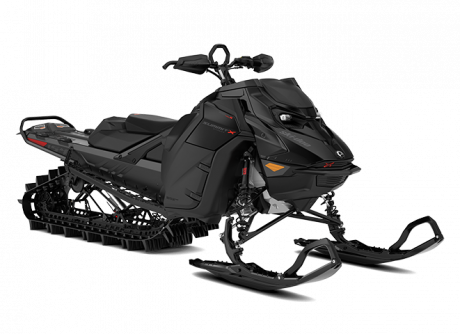 2024 Ski-Doo Summit X with Expert Package Timeless Black (painted) and Orange Crush Rotax® 850 E-TEC Turbo R